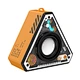 Transparent Wireless Speaker With Lights IPX3 Waterproof Small Mecha Wind Speakers With 360° Surround Sound for Home Outdoor