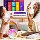 Portable RGB colorful karaoke bluetooth speaker  dual mic speaker for home karaoke night