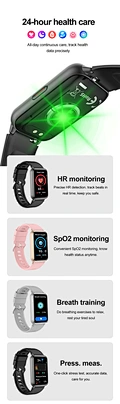 long-shaped  smart bracelet Bluetooth Call Health smart watch