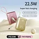 portable outdoor  mini size power bank 10000mAh with  cable