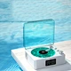 White Noise Vinyl Record Player with RGB LED for Bluetooth Speaker Wireless Battery Operated Ambient Clock New Model Plastic