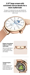 Slim Thin Round Fitness Watch For Ladies
