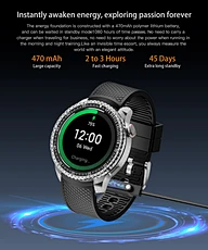 HD AMOLED display outdoor wearable watch GPS