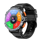 High Quality 4G SIM Card Smart Watch 64GB LCD AI Voice Assistant Calendar Heart Rate Sleep Monitoring Sports Camera Silicone