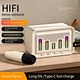 Wholesale Wireless Mini Karaoke Speaker Portable with Microphone  RGB Party Singing/christmas