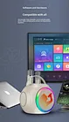 Family Party Bluetooth Speaker with Two Mics Colorful LED Atmosphere Light  Birthday Gift