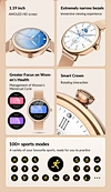 Slim Thin Round Fitness Watch For Ladies