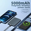 ultra thin magnetic wireless power bank 5000mah for