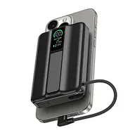 Magnetic Power Bank 10000mAh with built in cable