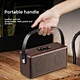 Indoor and Outdoor Good Quality D30 Leather  Retro Wireless Large Bluetooth Party Speaker