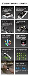Fashion  Smart AMOLED Curved Screen Watch