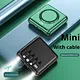 pocket size  wireless Power Bank with Built-in Cables 10000mAh