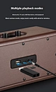 Indoor and Outdoor Good Quality D30 Leather  Retro Wireless Large Bluetooth Party Speaker