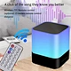 Custom Logo Bamboo Bluetooth Speaker  Promotional Gift Speaker with RGB Lighting  TF Card