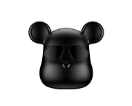 Cool Mini Bear Head Wireless Earbuds with Lanyard