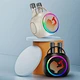 Family Party Bluetooth Speaker with Two Mics Colorful LED Atmosphere Light  Birthday Gift