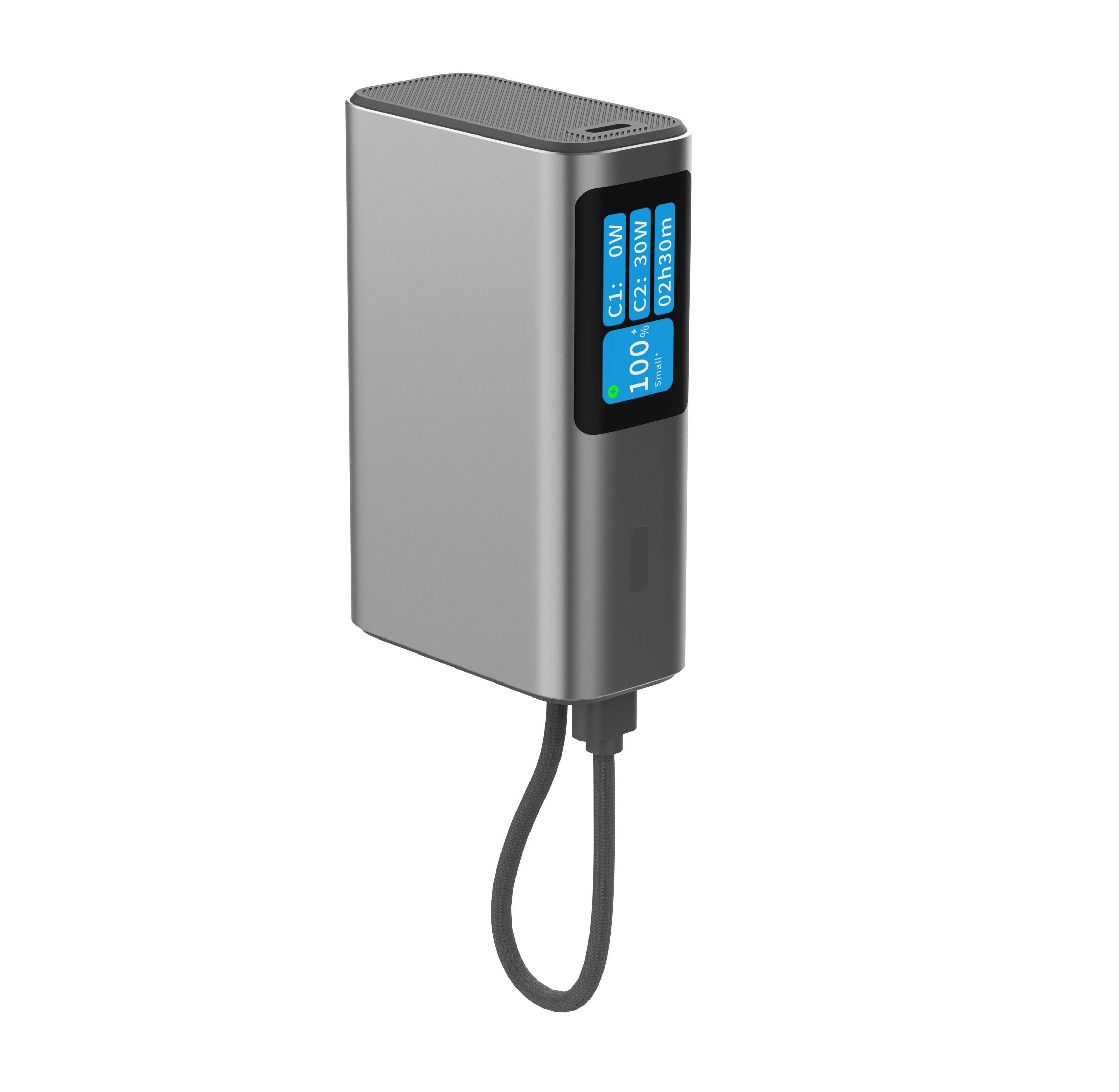 35W PD Fast Charging 10000mAh Power Bank with TFT Color Display
