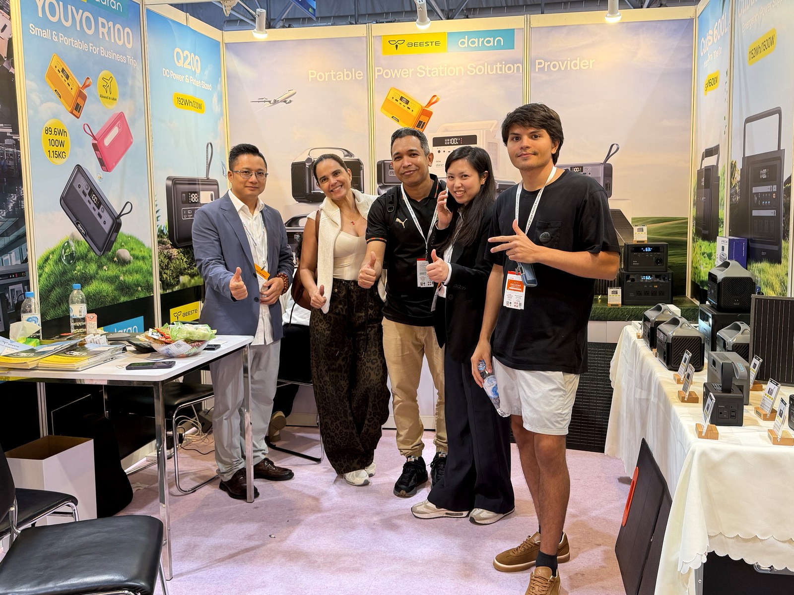 BEESTE team and visiting buyers photographed together at booth 9K09