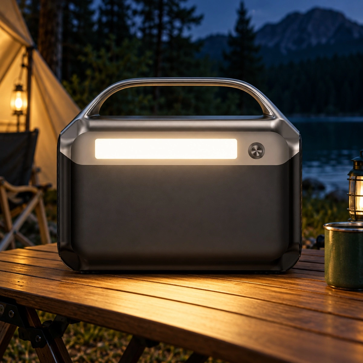 Built-in 3 W LED light on the NEO300M switched on