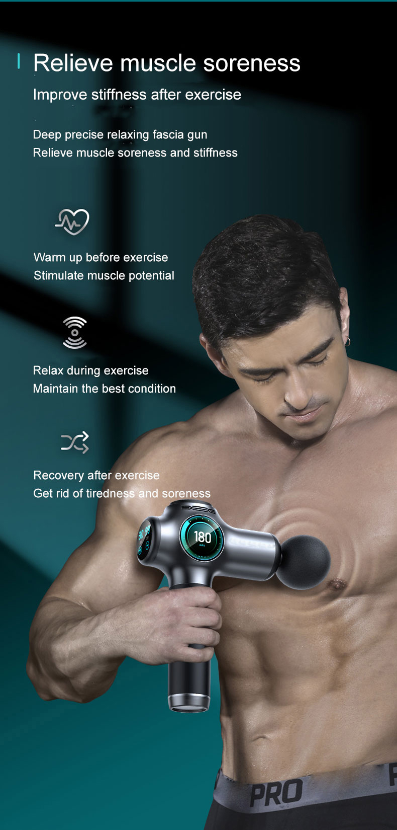 professional massage gun,deep tissue massage gun,electric massage gun