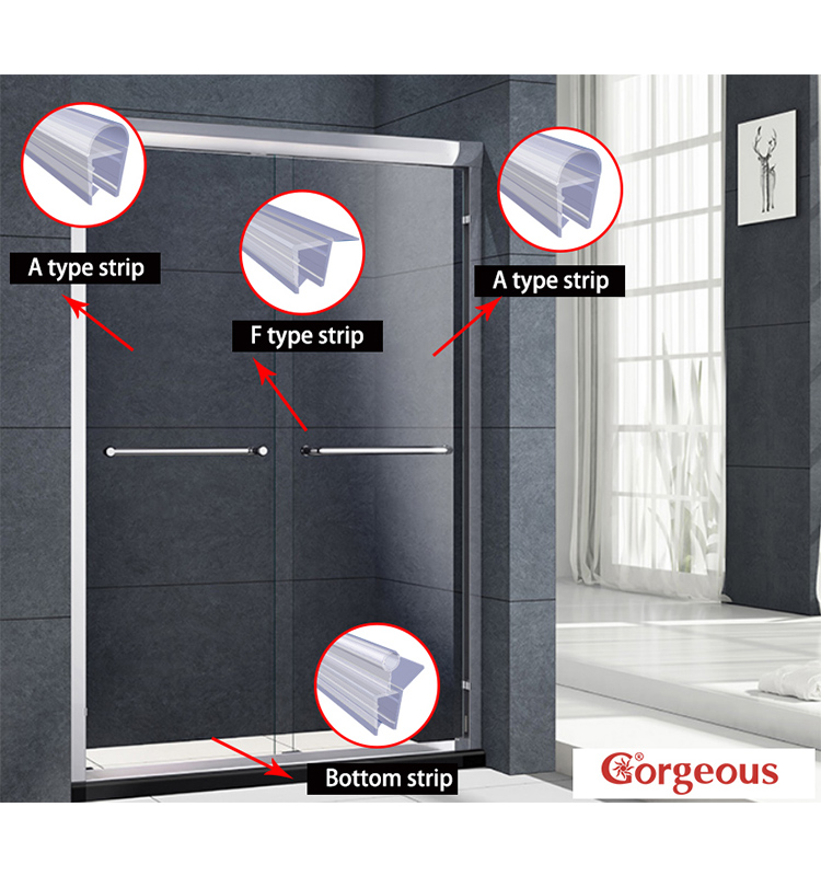 PVC shower seal