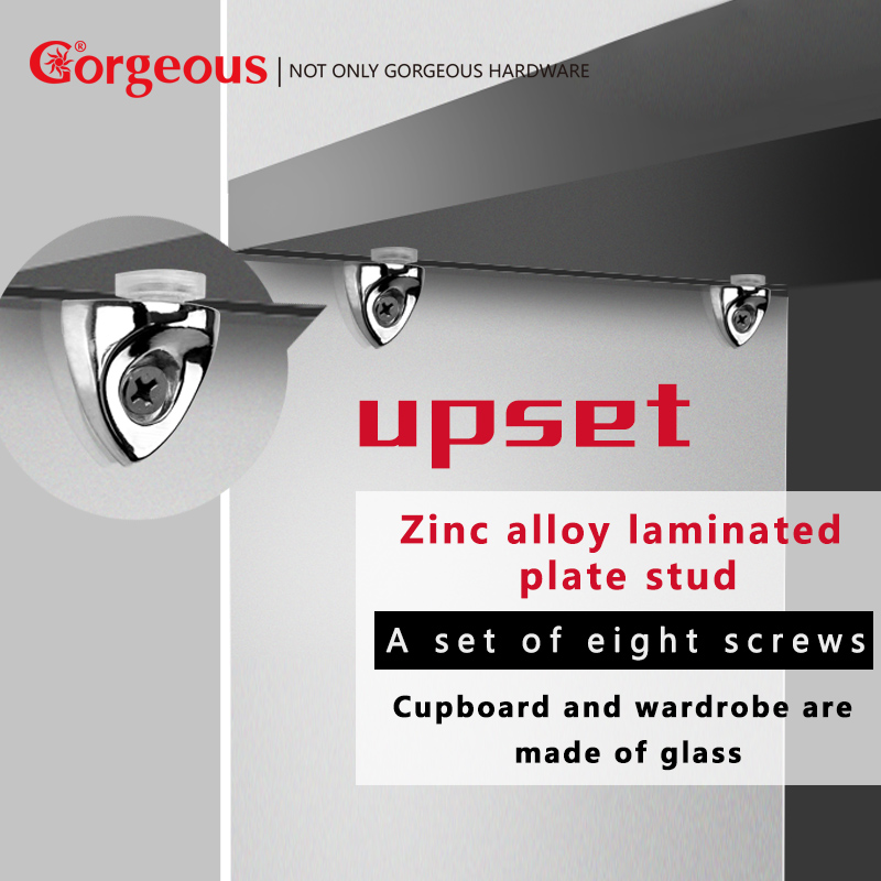 glass shelf support details