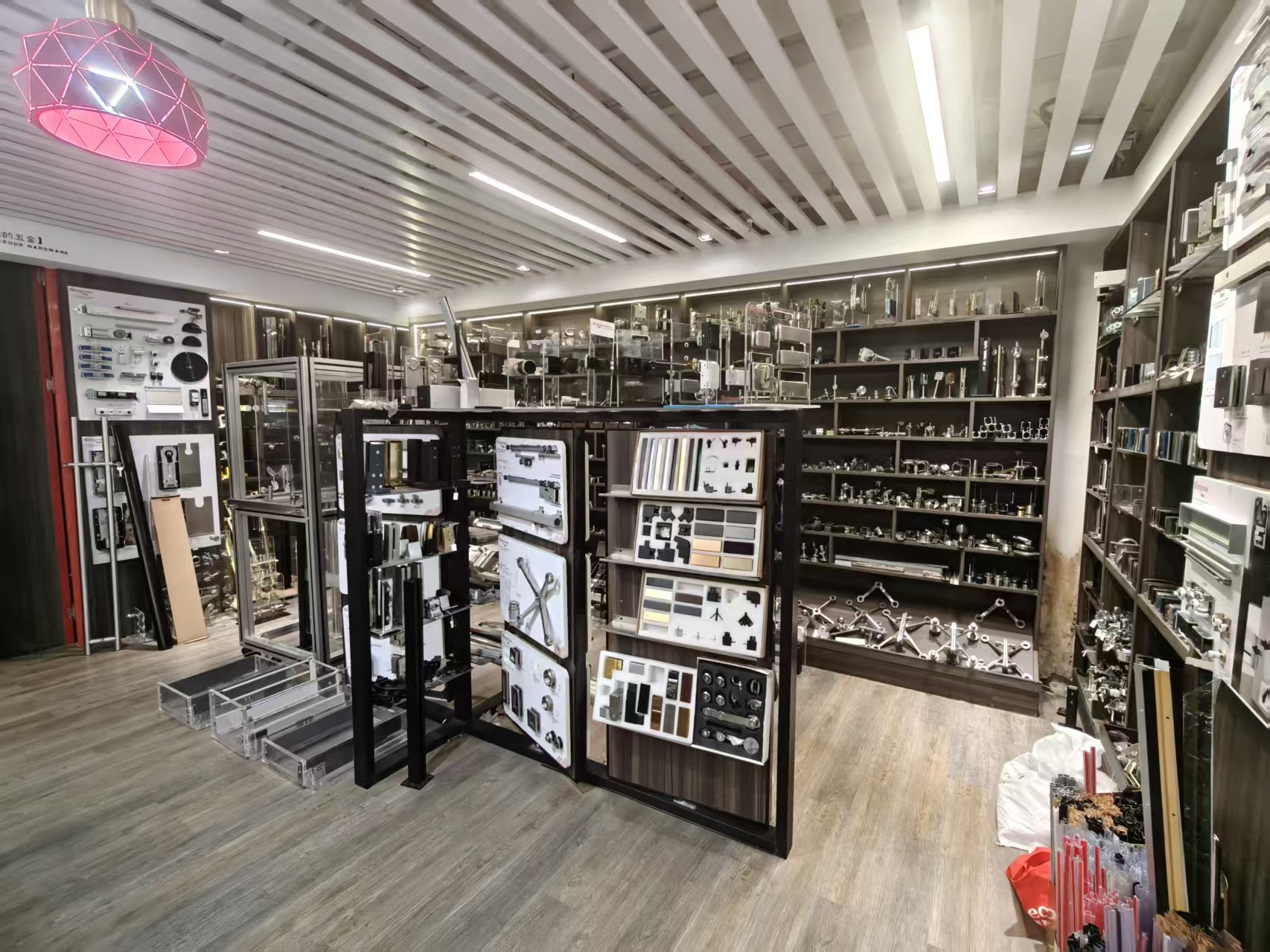 hardware showroom display furniture fittings glass hardware and door handles