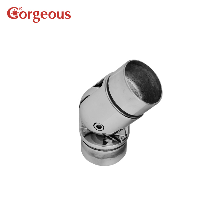 adjustable handrail elbow - Cast 304 stainless steel C602 railing connector fitting