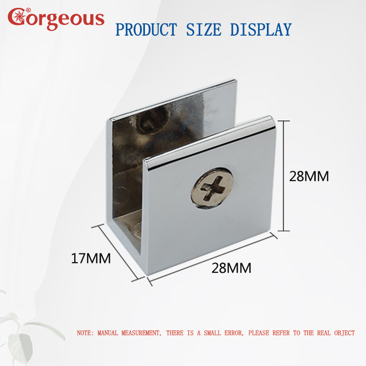 glass shelf support details
