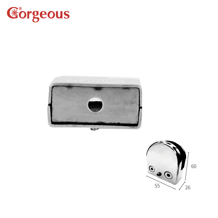 Curved Base Stainless Steel Glass Clamp Railing Large Clamp - C478