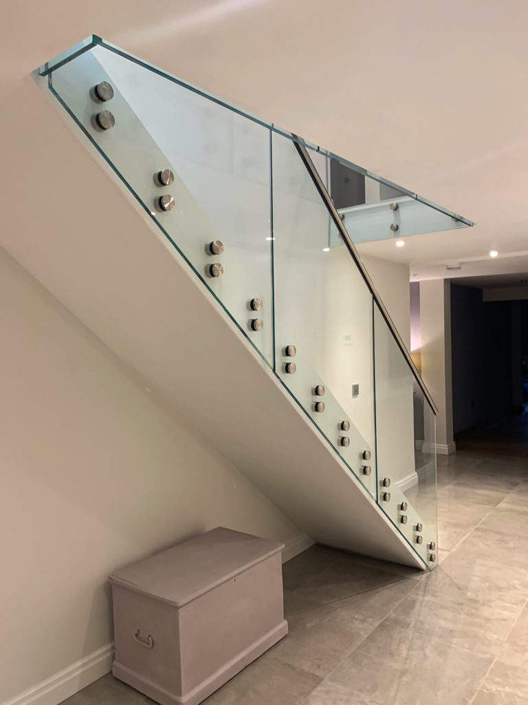 glass railing standoff application