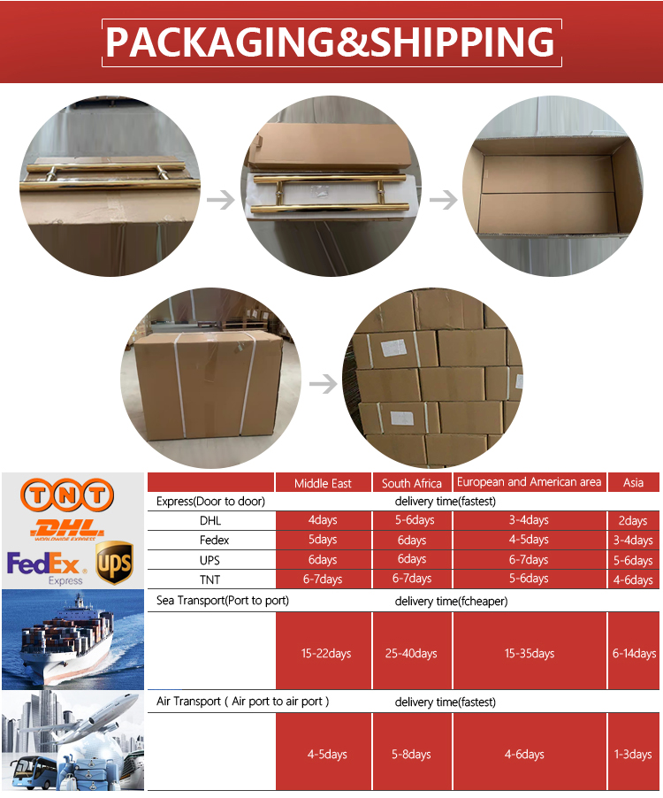 glass shower door handle packing