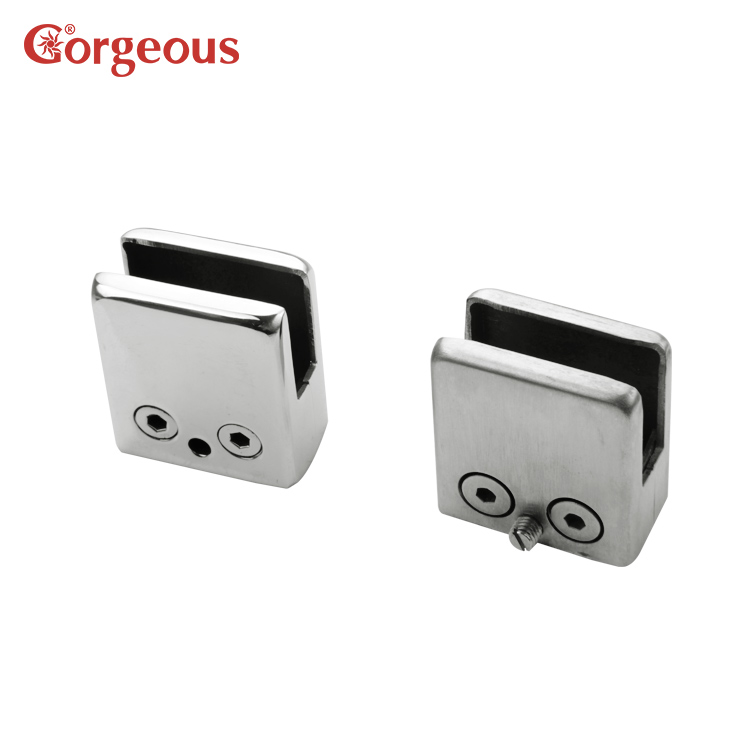 Stainless Steel Square Glass Clamp - Railing Large Clamp C4741