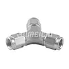 SUMEICHI Stainless Steel Y Block Female An3 An4 PTFE Fitting
