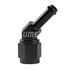 SUMEICHI High Performance 4AN Fitting Female to 1/4'' Barb 45Degree Forged Adapter Racing Parts Push Lock