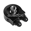 SUMEICHI Racing Parts Female Ports 1/2BSP Centre Thread 3/4x16UNF With M20*1.5 Oil Filter Remote Block Sandwich Block Kit