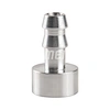 SUMEICHI 1/4" Weld on Hose Barb Tail Nipple Weldable Fitting Adapter Natural Aluminium