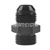 SUMEICHI Aluminum Black Anodised an Fittings Male Flare 8AN to 8ORB With O-ring for Fuel Rail