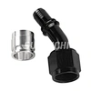 SUMEICHI 30 Degree Crimp Style AN8 PTFE Hose Fittings Racing Car Parts 4AN 6AN 10AN 12AN Aluminum Hose Ends
