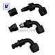 Racing Car Parts Aluminum 90Deg Swivel Push-lock PTFE Fuel Fitting