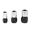 Colored Power AN4 to AN16 Straight Swivel Hose End Fitting Black Silver Two Tone Aluminum Fuel Oil Gas Line Adapter