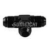 SUMEICHI  Male Flare Tee Fitting Adapter T Union Aluminum Black