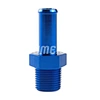 SUMEICHI High Performance Racing Parts  Male NPT 3/8'' to 1/2'' Barb Fitting Straight Blue Adapter Auto Part