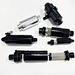 Aluminum Oil Fuel Filter JIC Thread an Male Flare with Brass Insert Element Inline / Out Line Fuel Filter