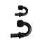 CP Performance Parts 180Deg Push Lock Hose Ends AN6 AN8 AN10 Push on Fittings Aluminum Alloy Anodizing an Fittings
