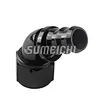 SUMEICHI Full Flow 60 Degree Push Lock AN12 Hose Fittings AN6 AN8 AN10 AN16 Aluminum Racing Car Parts One Piece Push-On Fitting