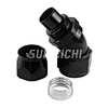 SUMEICHI High Polished Full Flow 45 Degree PTFE AN16 Hose Ends Black Anodized Aluminum AN6 AN8 AN10 AN16 PTFE Hose Fittings