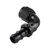 SUMEICHI Racing Parts Aluminum AN10 Black Fuel Fittings 90 Degree Push Lock Hose Ends