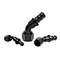 CP Racing Part 10AN 45° Push Lock Fitting 10AN to 5/8" Barb 4AN 6AN 8AN 12AN 16AN with Rubber Fuel Lines, Easy Installation