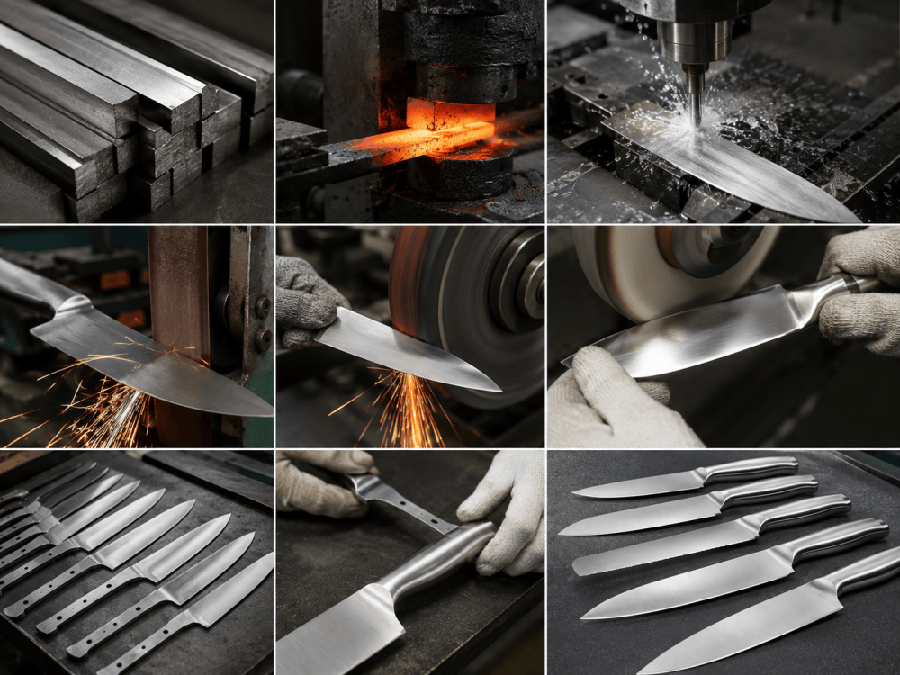 stainless steel kitchen knife manufacturing